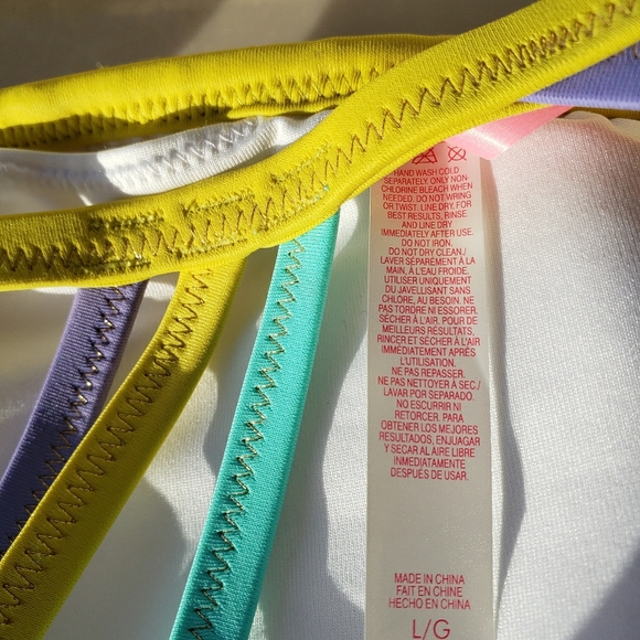 Victoria's Secret Swimwear Set Strappy Bikini Large Top & Medium Bottom NWT - Picture 4 of 15